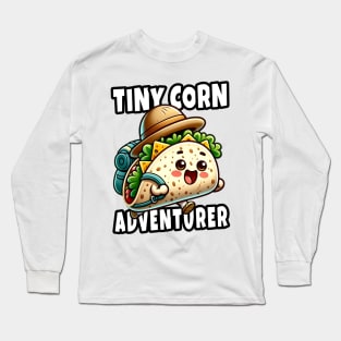 Adventurous Baby Taco A Whimsical Journey for Little Foodies Long Sleeve T-Shirt